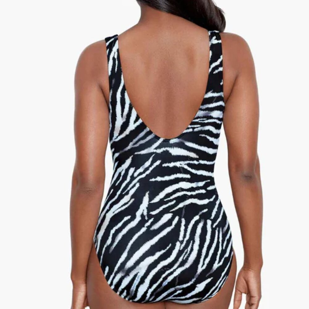 Miraclesuit Escape One Piece in Tigre Sombre NWT Sz 16 - Picture 7 of 15